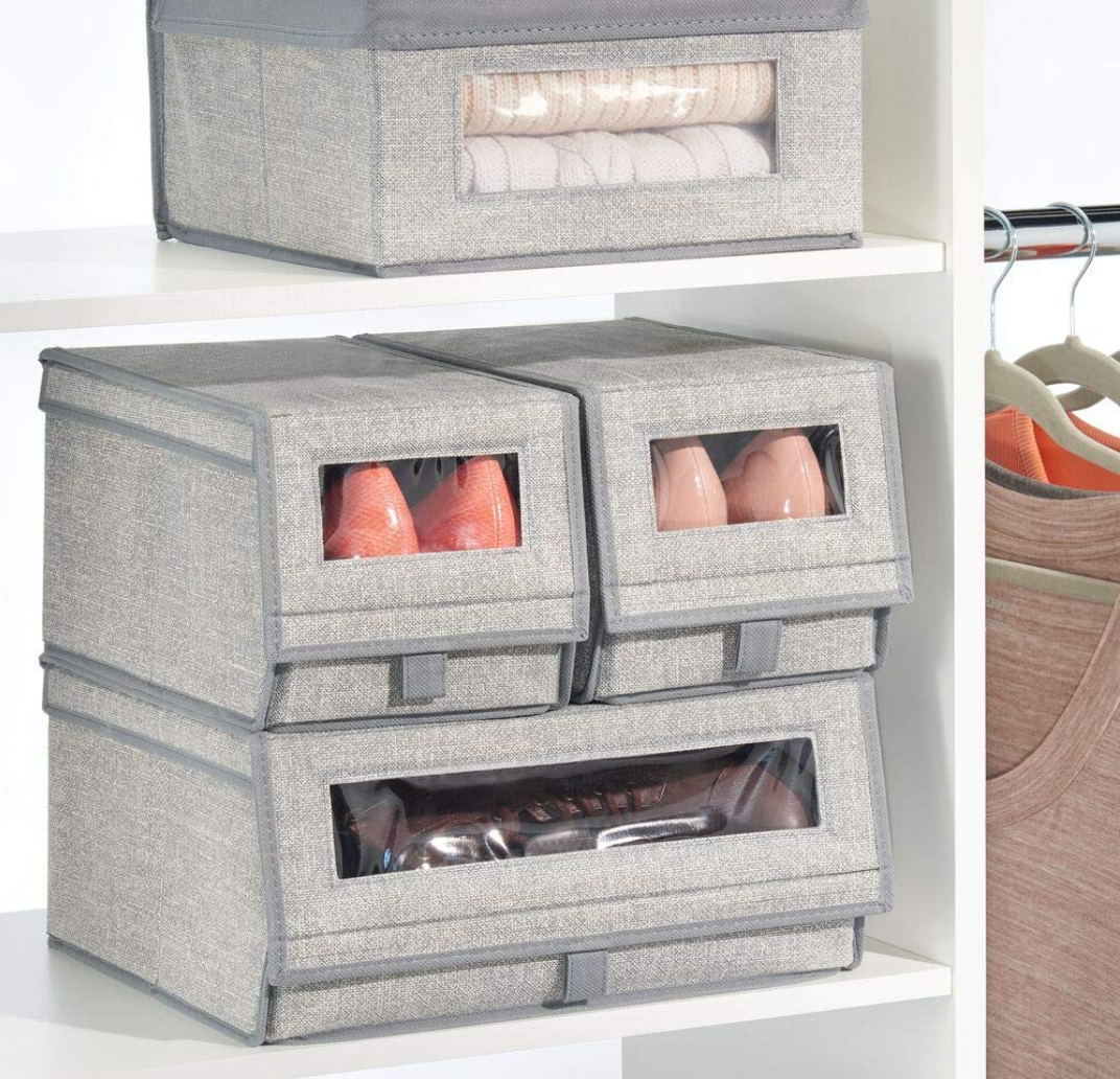 cajas para guardar zapatos Amazon