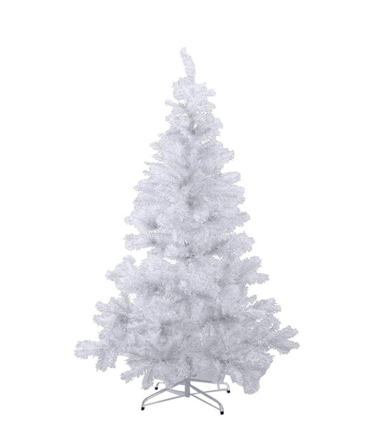 Árbol de Navidad en color blanco de plástico. 