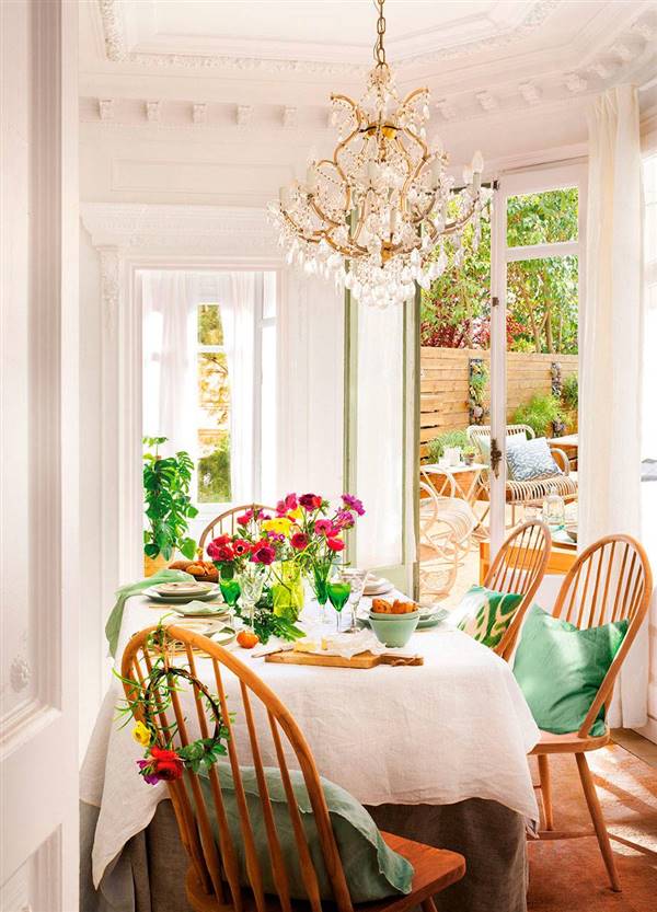 Comedores blancos: fotos e ideas de decoración