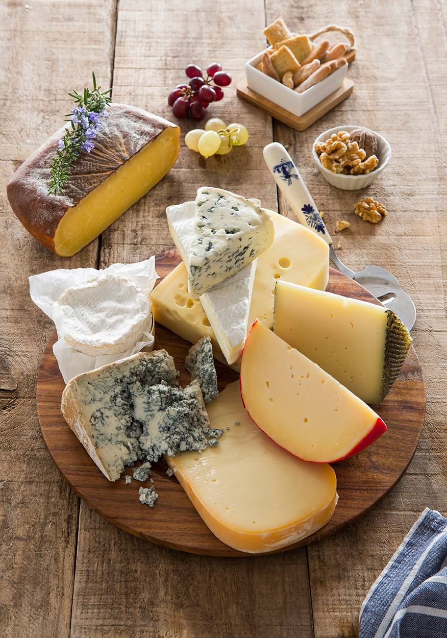 Varios tipos de quesosa