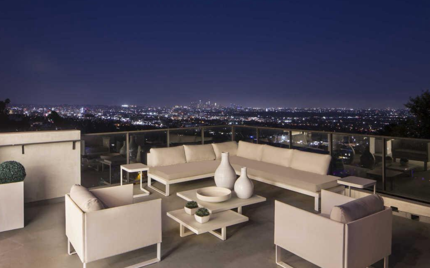 Terraza de la casa de Demi Lovato en Los Angeles