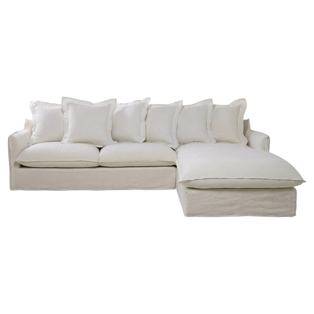 sofa blanco chaise longue mdm