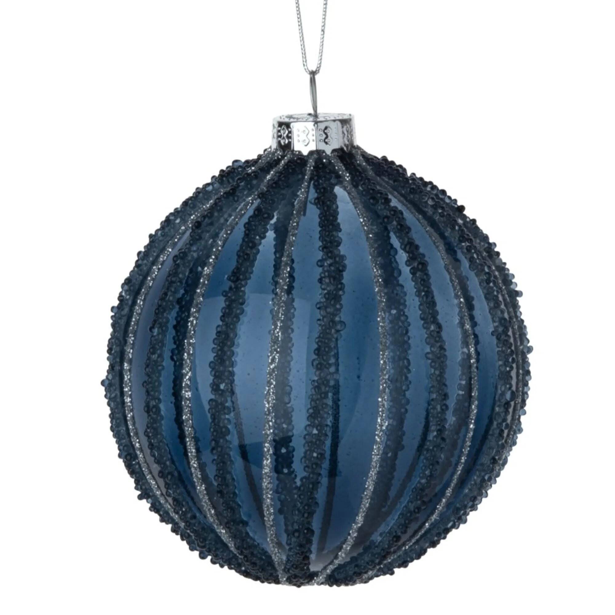 Bola de Navidad de color azul oscuro.