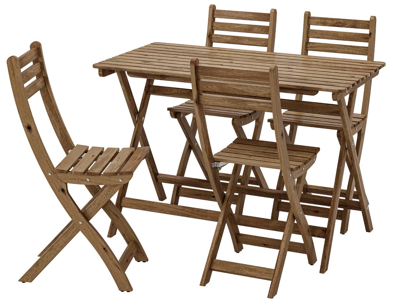 Conjunto de mesa y sillas de jardín ASKHOLMEN de IKEA