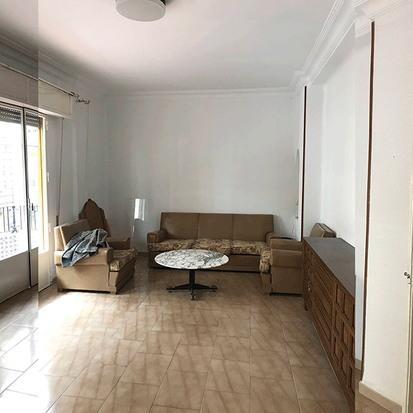 Antes y después: de piso viejuno de 150 m2 en Sevilla a pisazo cómodo y moderno (con plano)