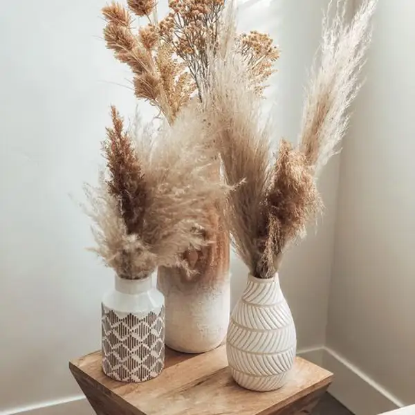 Pampas secas, dónde comprarlas y cómo decorar con ellas: ideas muy El Mueble para no fallar 