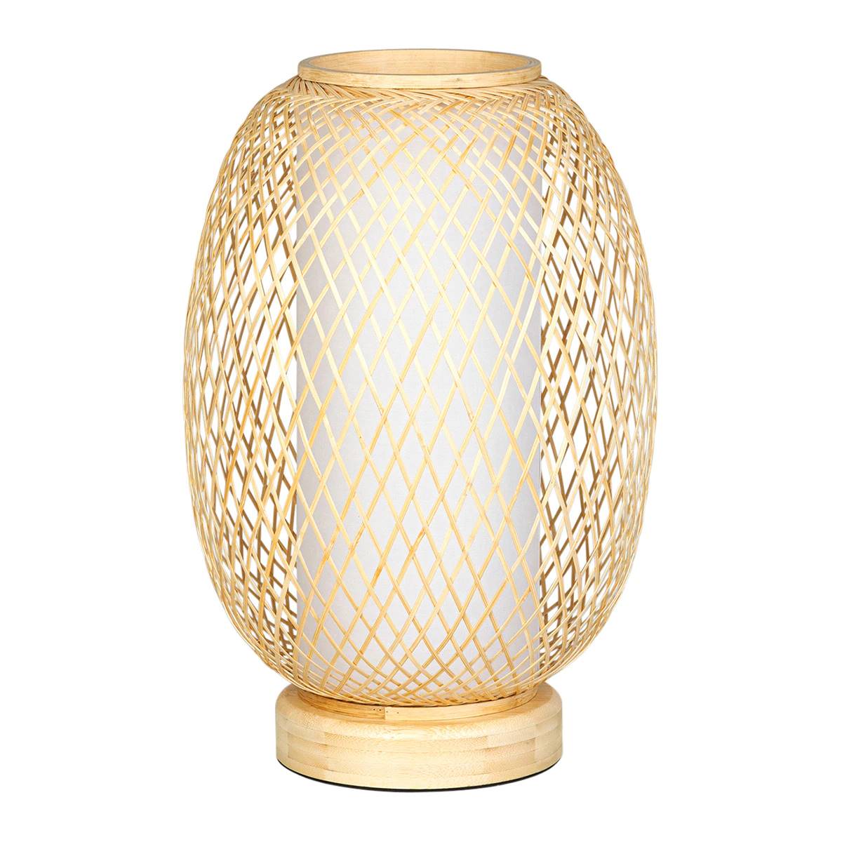 Lámpara de mesa de bambú de El Corte Inglés
