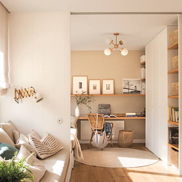 Un piso pequeño de 80 m2 repleto de ideas ingeniosas, bonitas y baratas para aprovechar al máximo el espacio // CON VÍDEO Y PLANOS