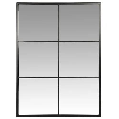 Espejo-de-metal-negro-Corbara- 60x80, de Maisons du Monde