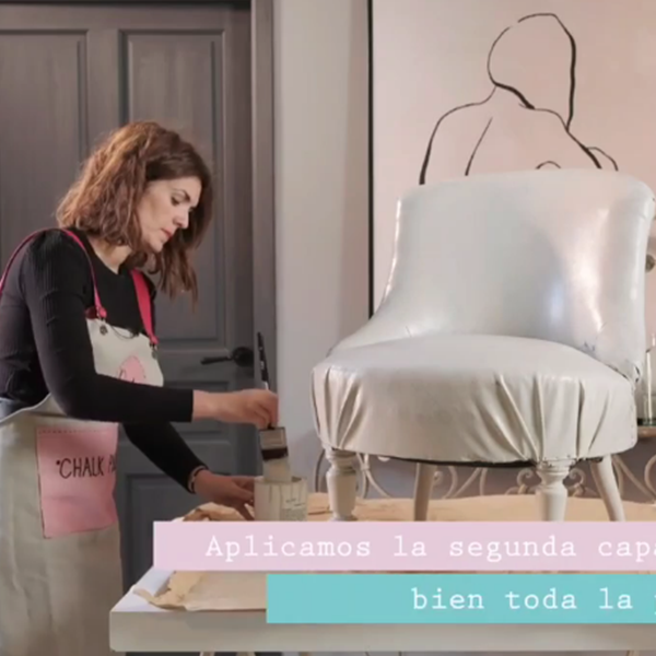 Tutorial: cómo renovar un sillón de polipiel con pintura a la tiza