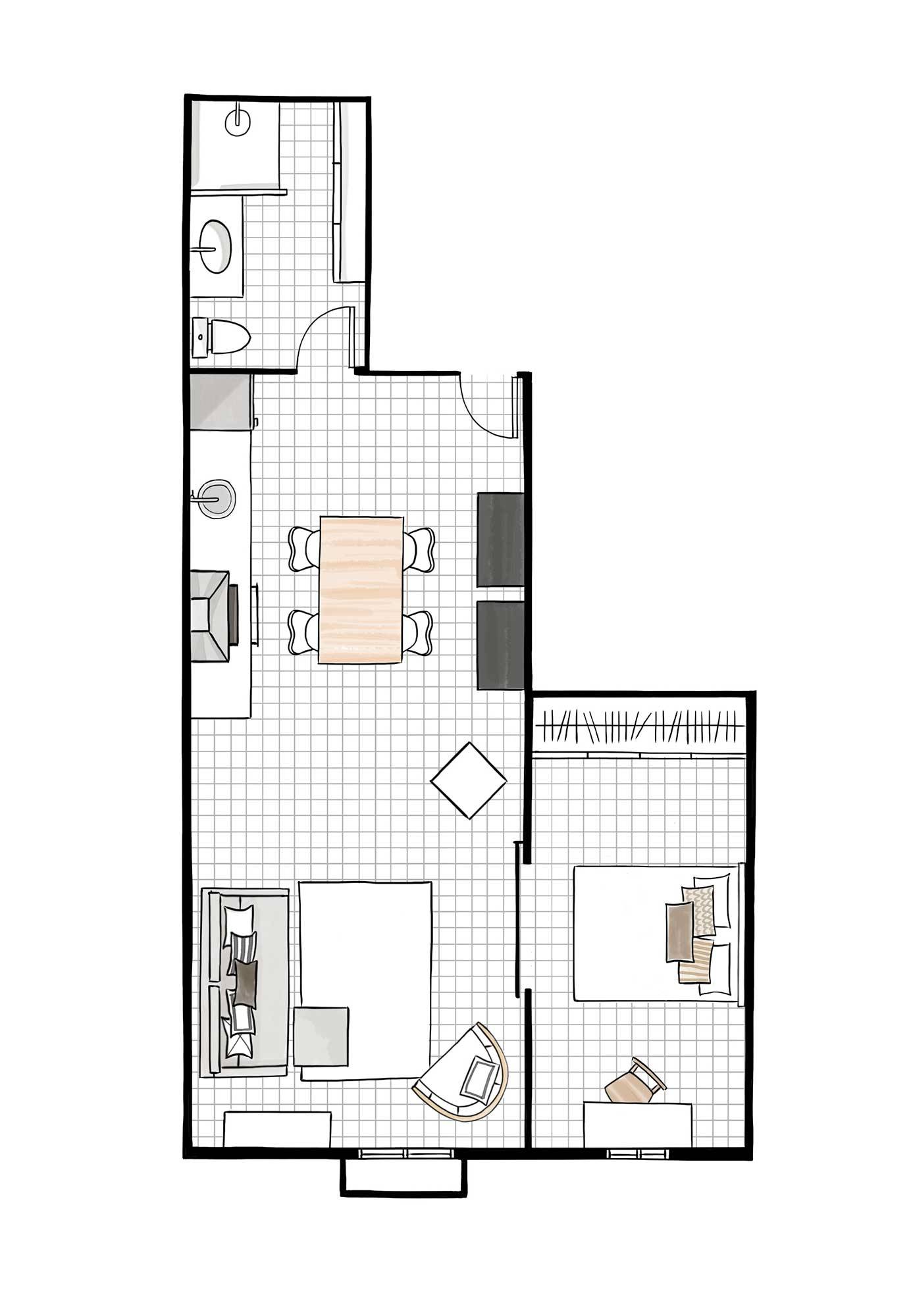 Plano de la vivienda. 