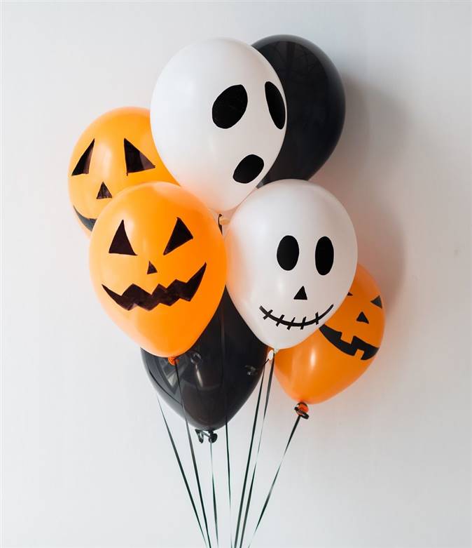Globos de Halloween, foto de Pinterest