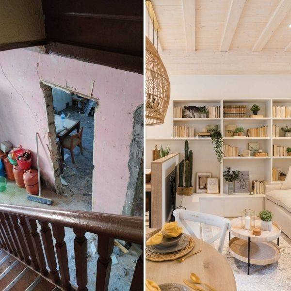 Antes y después: una casa de pueblo nueva y encantadora para una pareja de jubilados 
