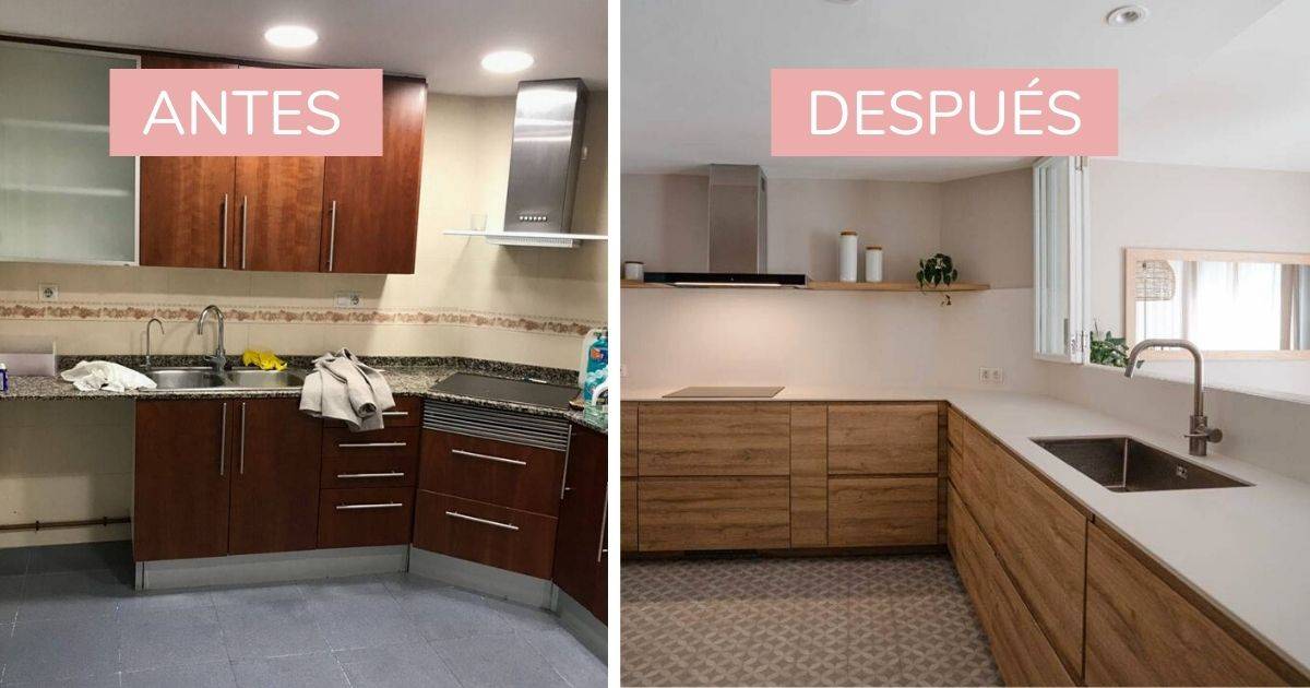 Antes y después: un dúplex muy 'slow life'. Tiene cocina y vestidor ...