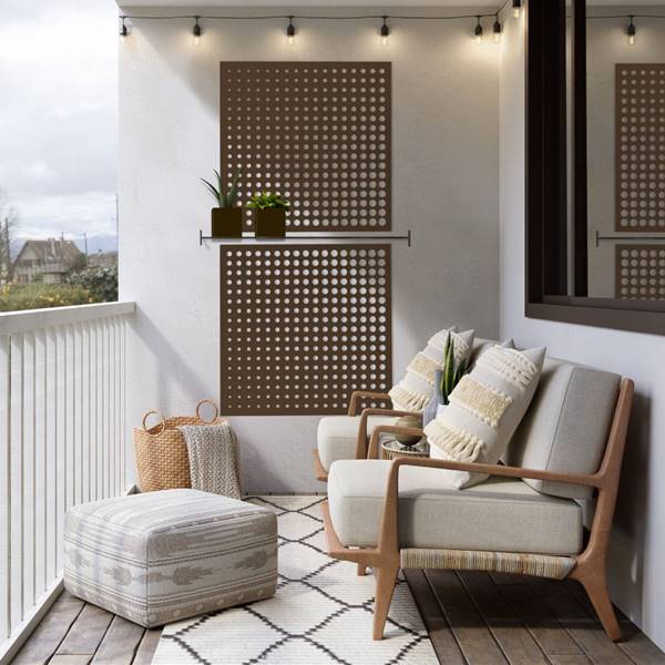 Celosías y paneles decorativos: los básicos en decoración para darle privacidad a tu terraza