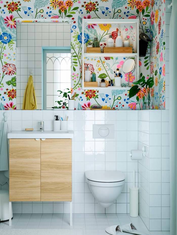 Ideas con muebles de baño de IKEA modelo Enhet. 
