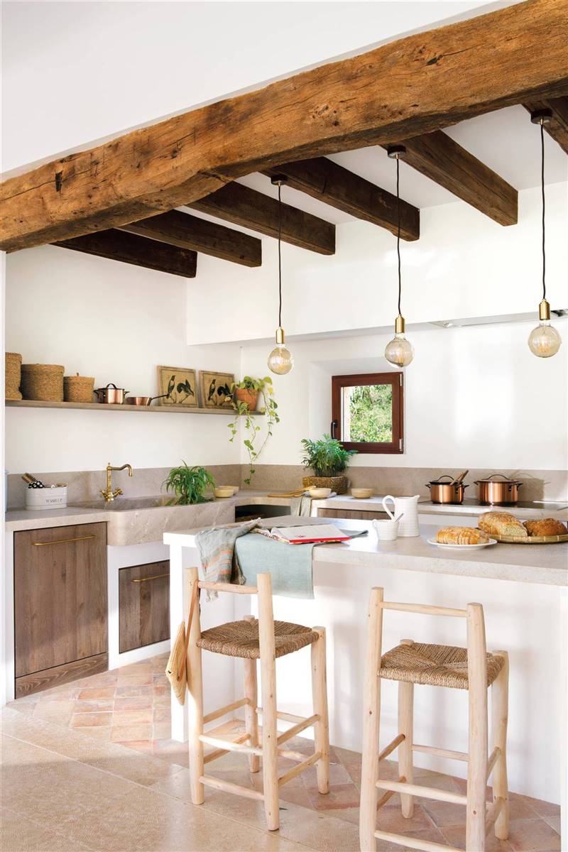 Cocinas rústicas modernas: 30 fotos e ideas llenas de encanto