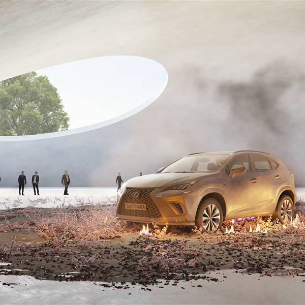 El proyecto de arte 'Sayonara', del estudio studio.psd, gana la quinta edición del Lexus Art Car