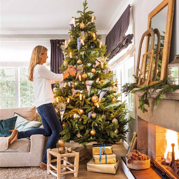 80 ideas para copiar y conseguir un árbol de Navidad muy El Mueble