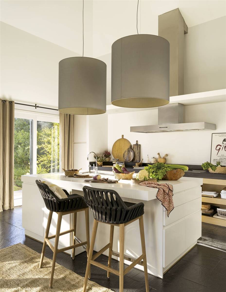 Cocinas modernas blancas: 50 fotos con muchas ideas decorativas