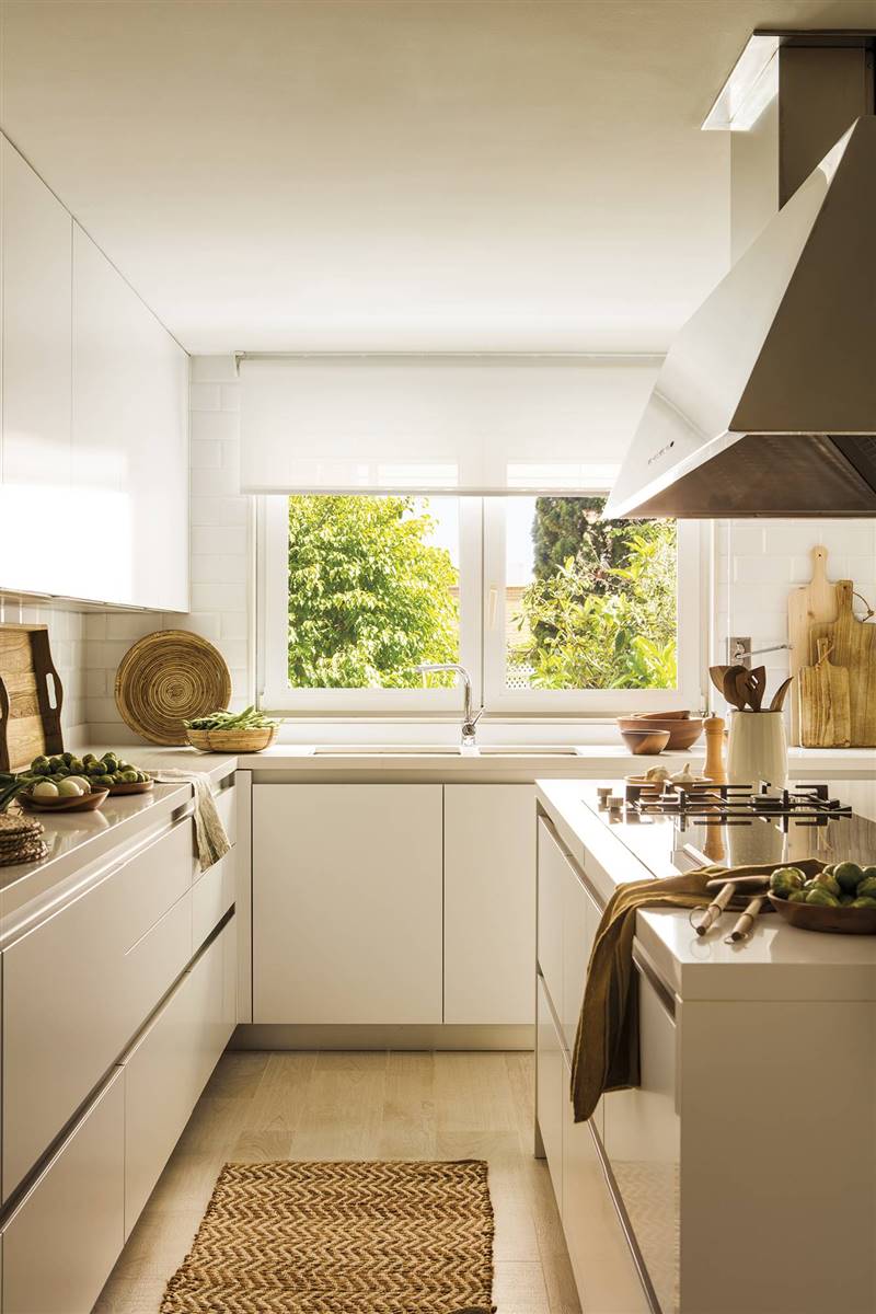 Cocinas modernas blancas: 50 fotos con muchas ideas decorativas