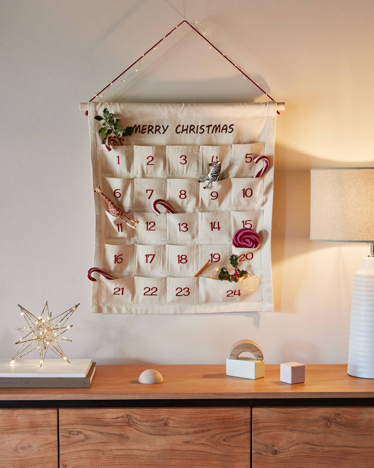 Calendario de adviento de la colección de Navidad 2022-2023 de Kave Home.