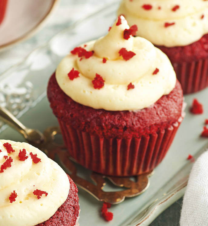 Cupcakes red velvet.