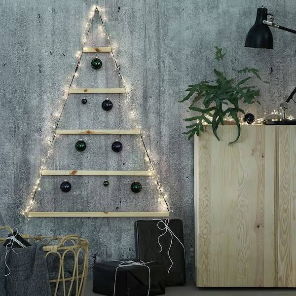 A´rbol de Navidad de madera de bambú IKEA