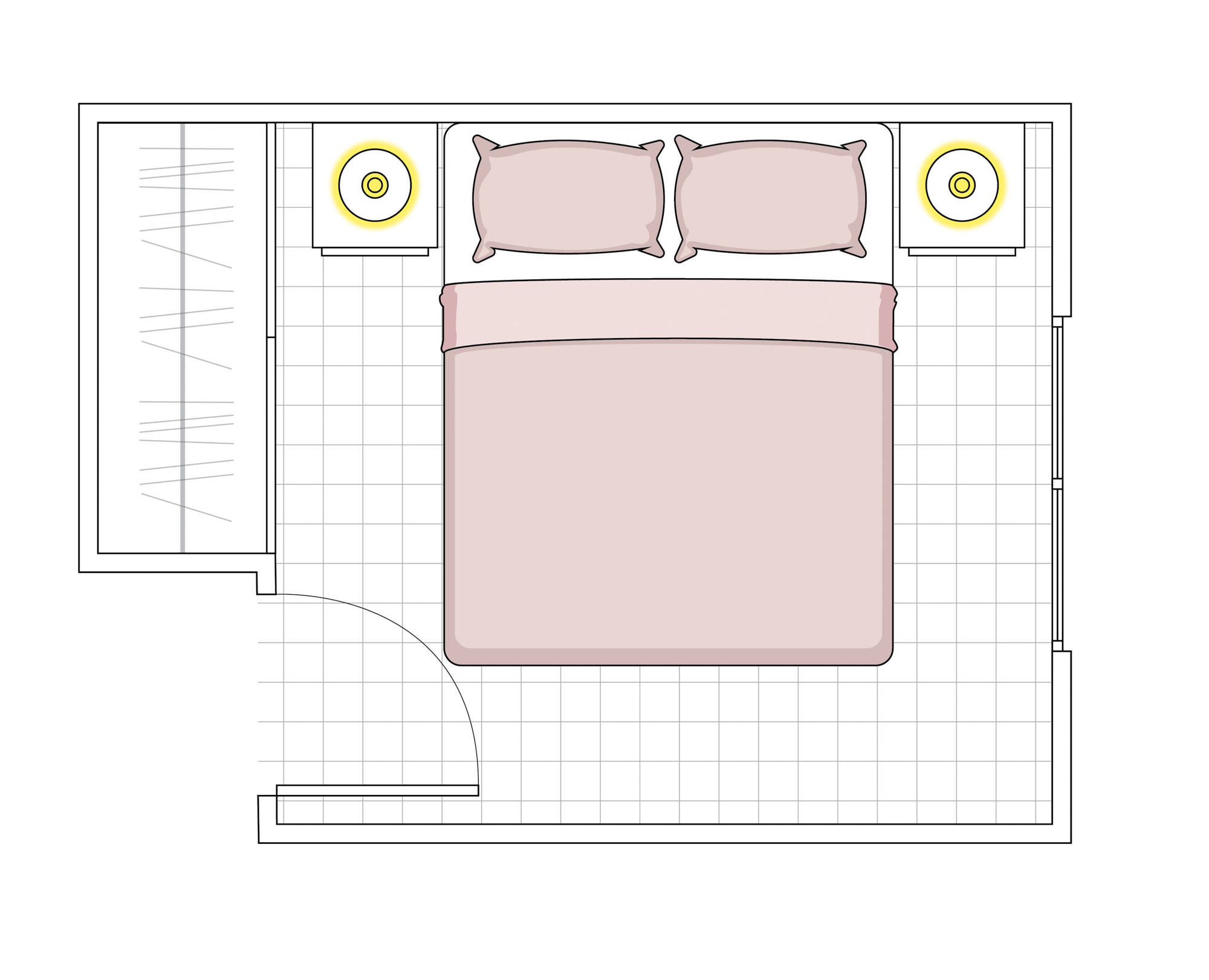 00520114 plano dormitorio menos de 10 m2