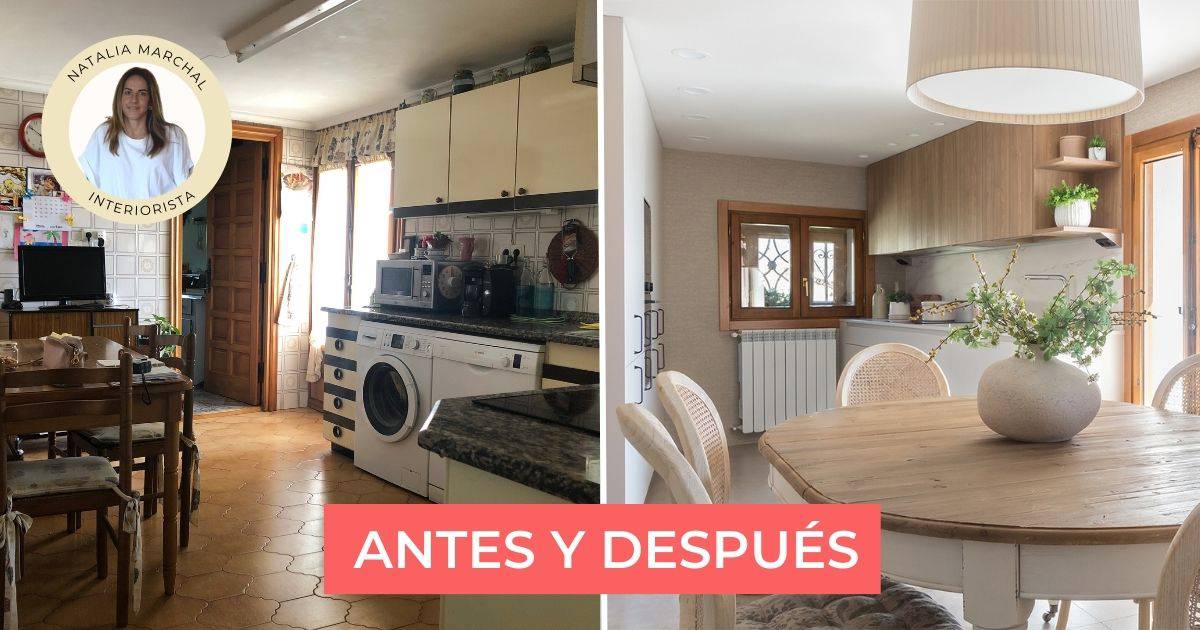 Antes y después: de cocina de pueblo anticuada a súper cocina moderna y ...