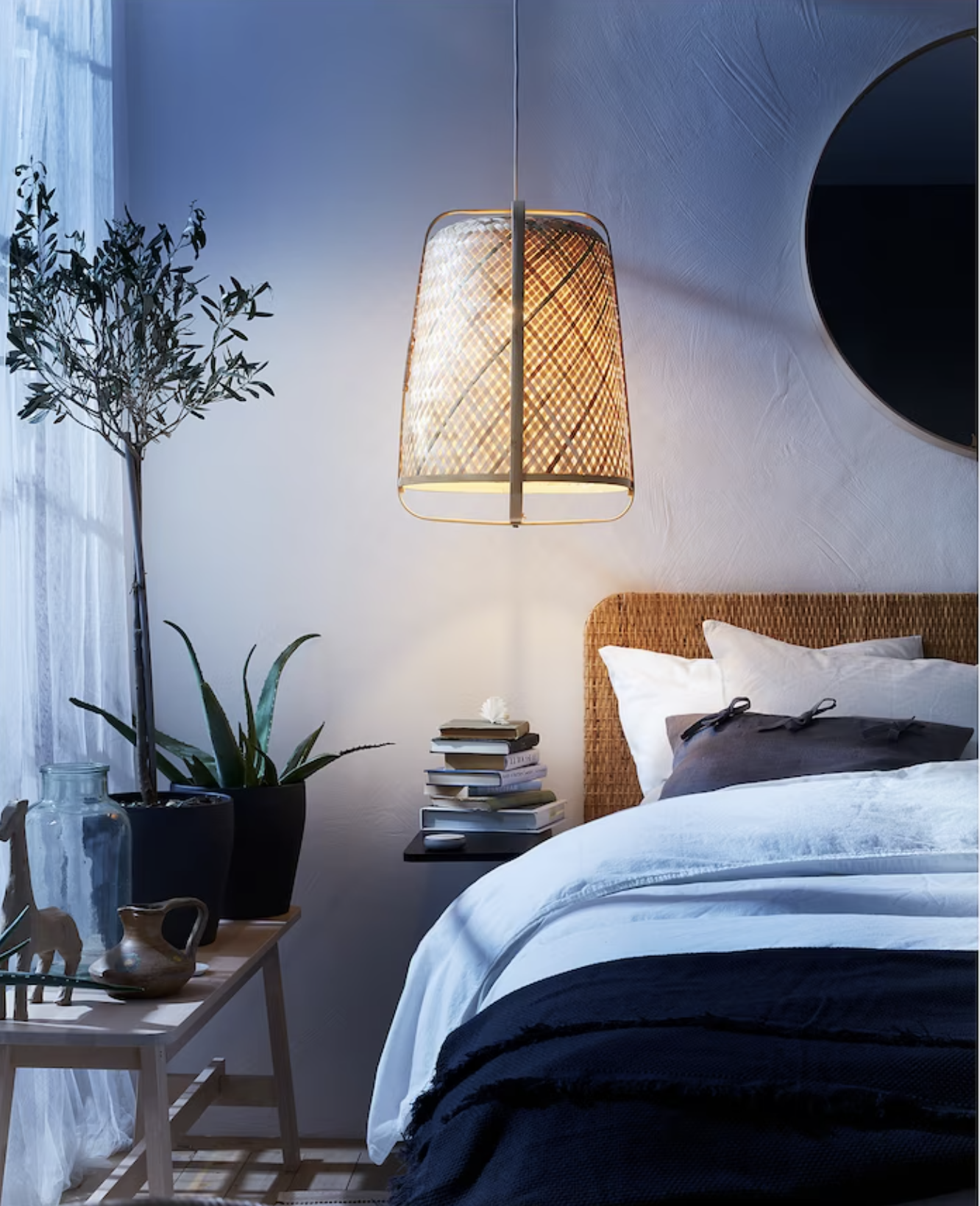 Lámpara de bambú de IKea