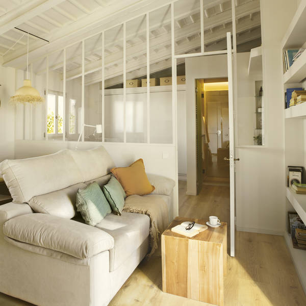 En apenas 32 METROS, todas las comodidades: un mini piso en Palma de Mallorca que era un dormitorio y ahora está súper aprovechado (con planos)