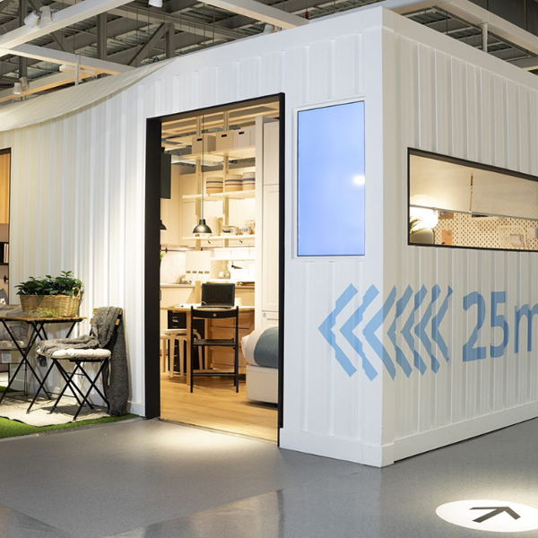 ¿Podrías vivir en 25 m²? IKEA diseña una MINI CASA en un contenedor con ideas sorprendentes para aprovechar a tope el espacio