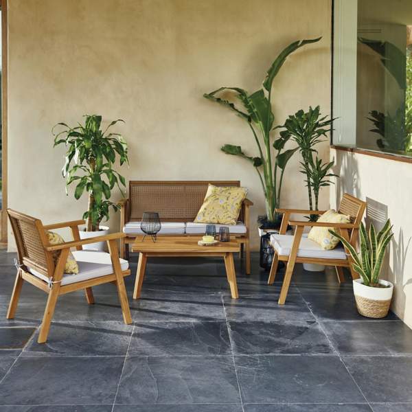 Carrefour REBAJA el conjunto de jardín con sillones que parecen de Maisons du Monde a un precio IRRESISTIBLE