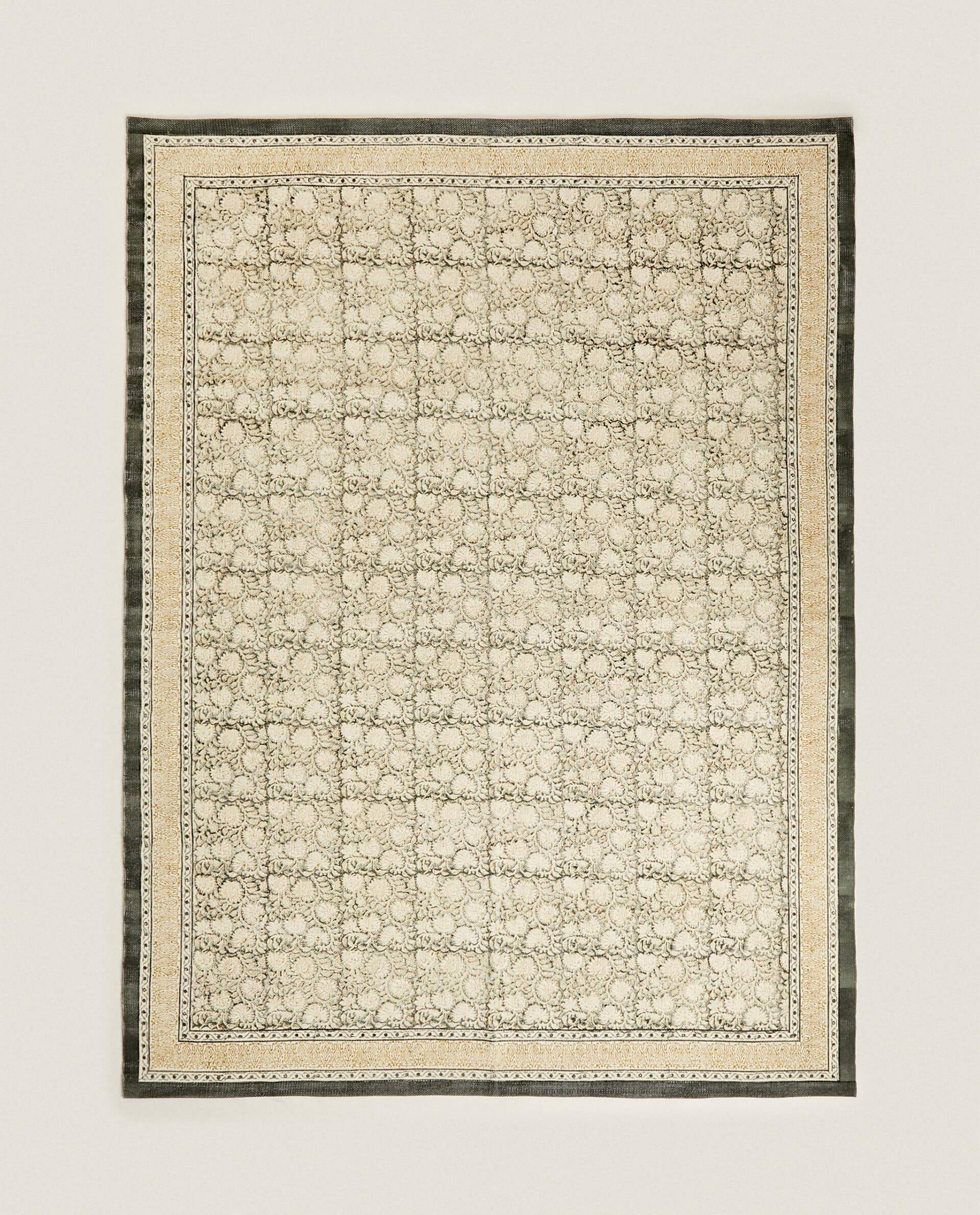 Una alfombra 'block print'