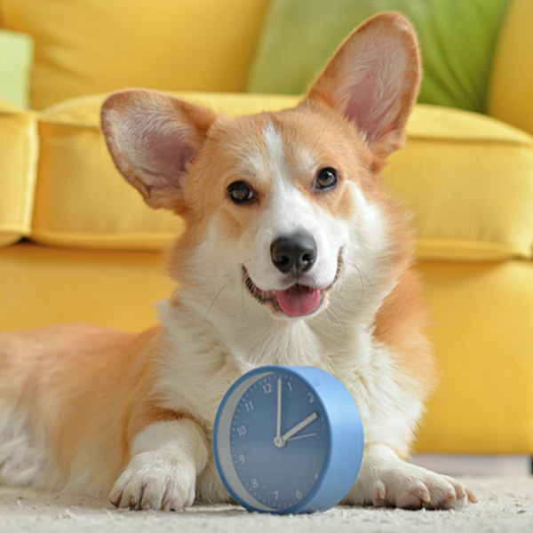 perro con reloj 