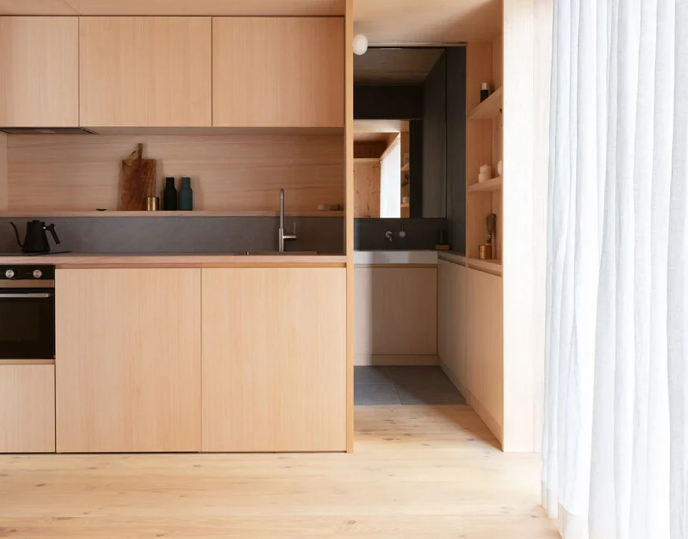 Interior cocina de casa prefabricada Minima 
