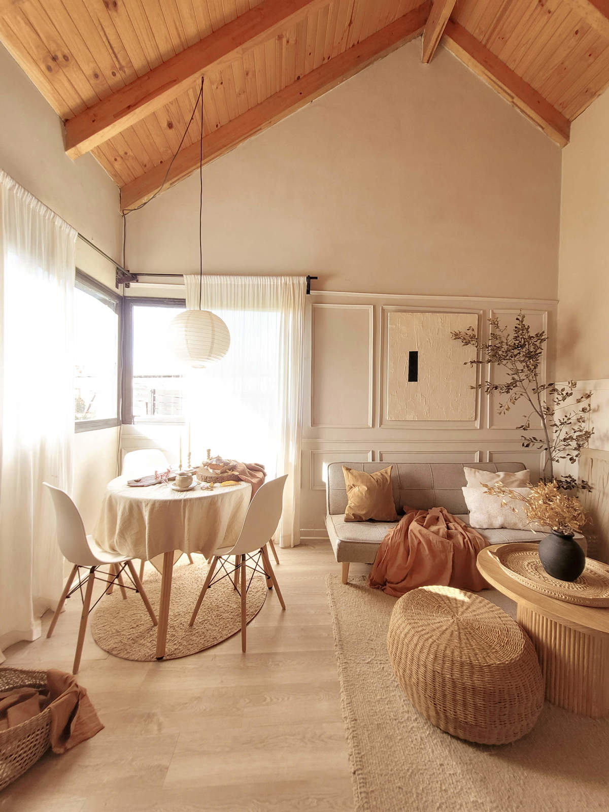 La estilosa casita de montaña con deco slow, rústica y moderna de la ...