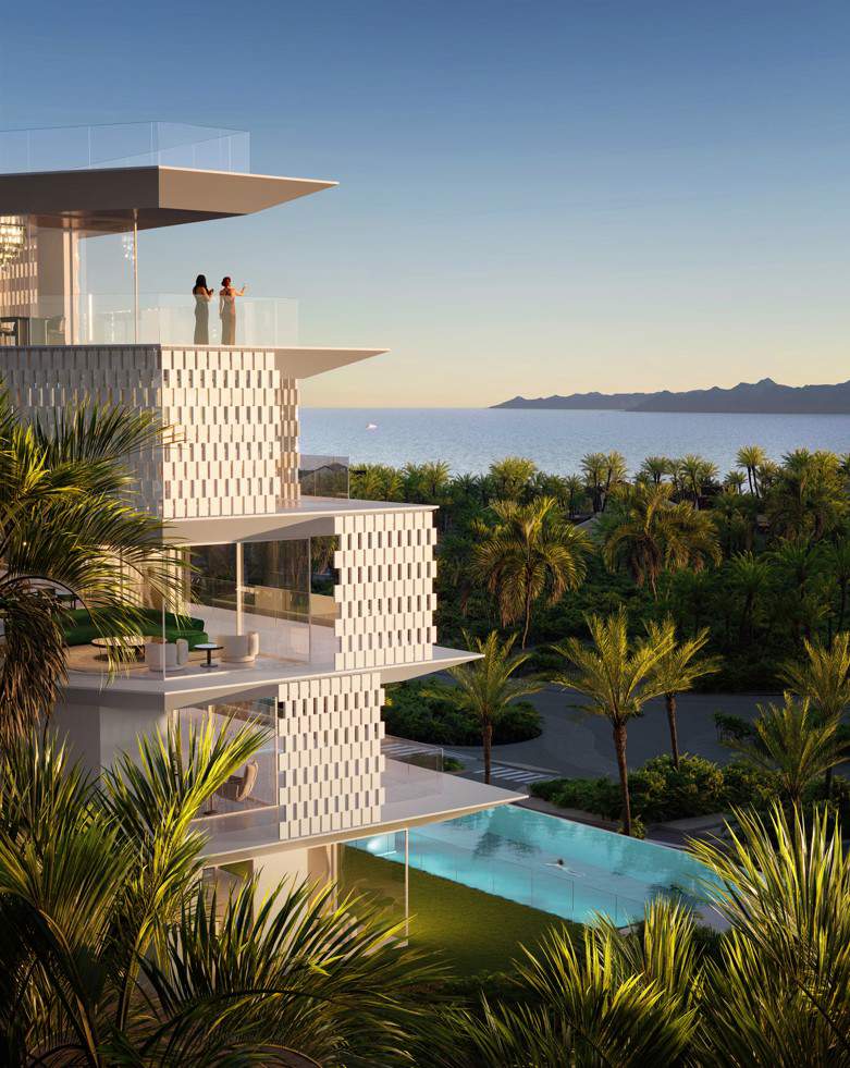 Vista del edificio de Design Hills, proyecto de Dolce&Gabbana junto a Sierra Blanca Estates
