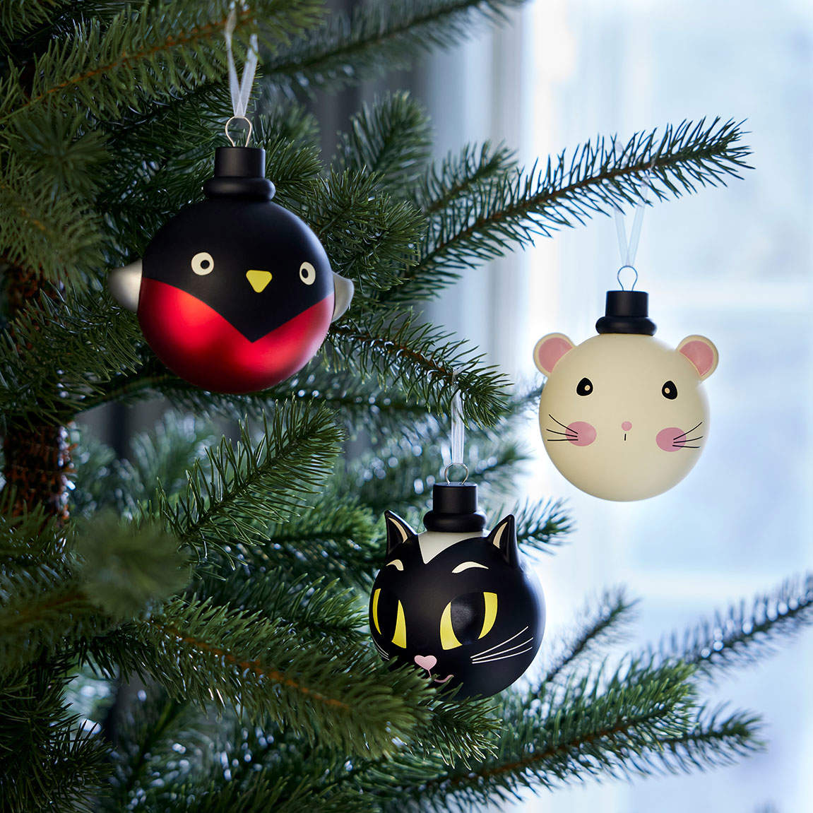 Bolas árbol de Navidad animales
