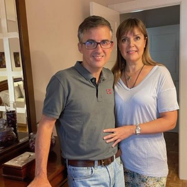 Gemma Gutiérrez y su marido