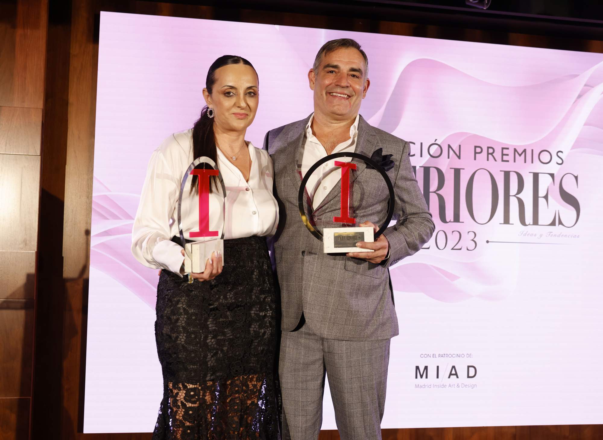 Carmen Garci´a y Fran Cassinello en los Premios Interiores