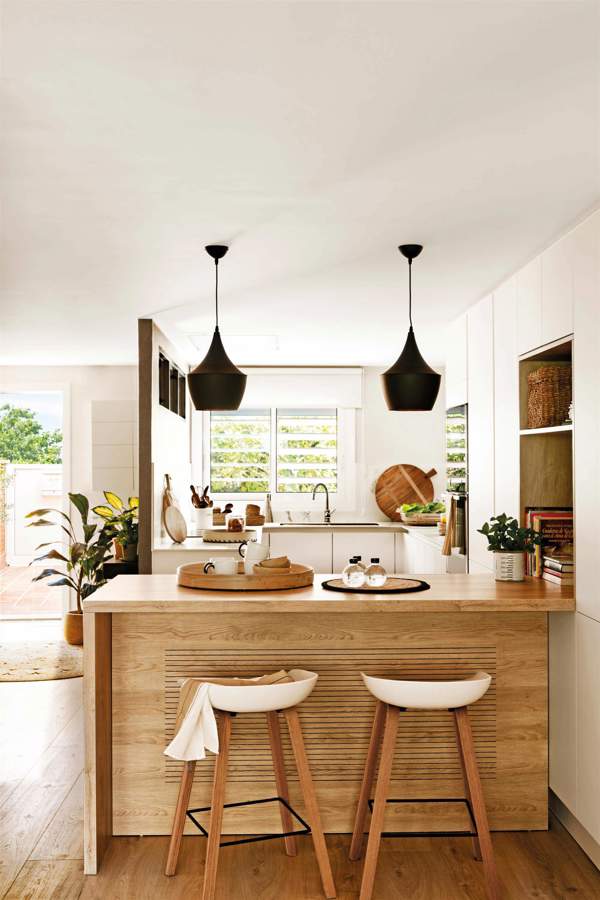 8 cocinas con zona de desayuno (offices, barras, mesitas...) bonitas y ...