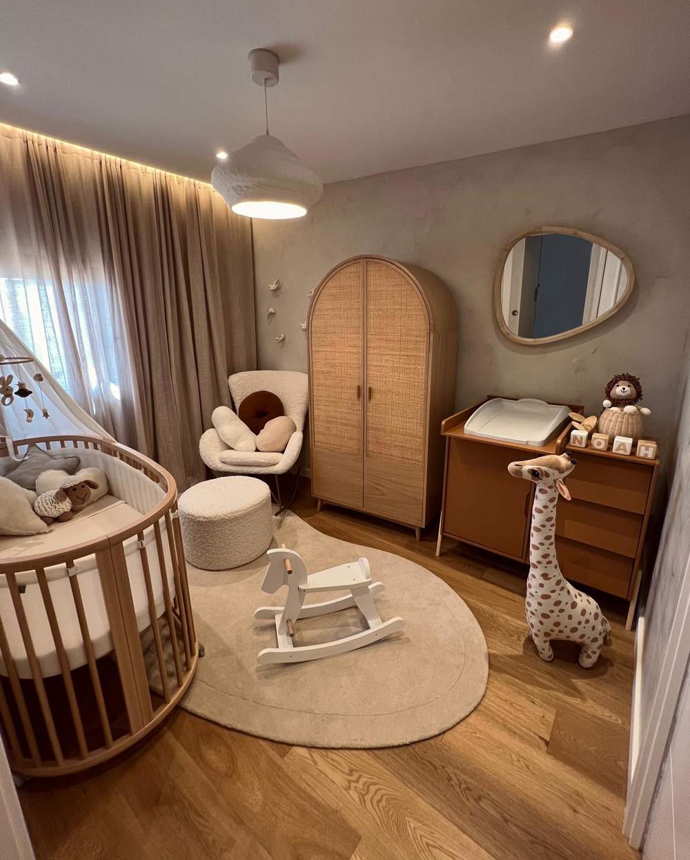 El dormitorio del bebé de Jordi Cruz y Rebecca Lima
