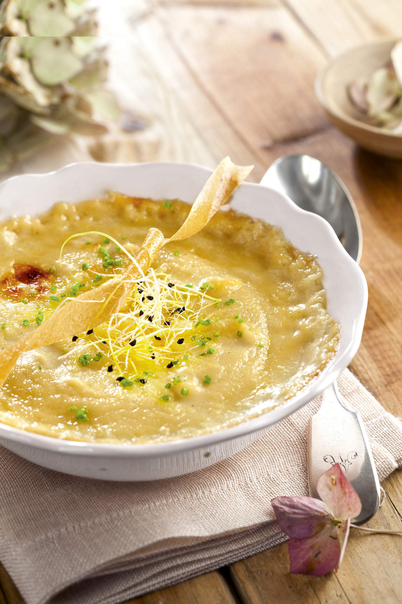 Recetas de sop: sopa de cebolla y apio.