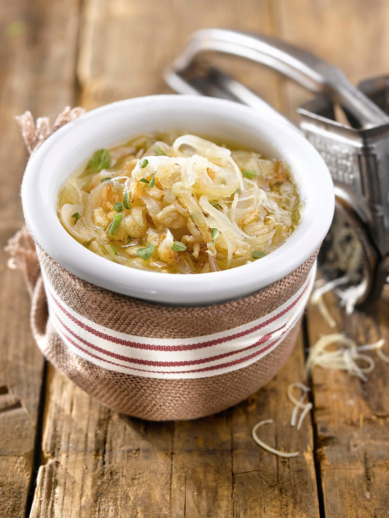 Recetas de sopa de cebolla: sopa de cebolla con avena.