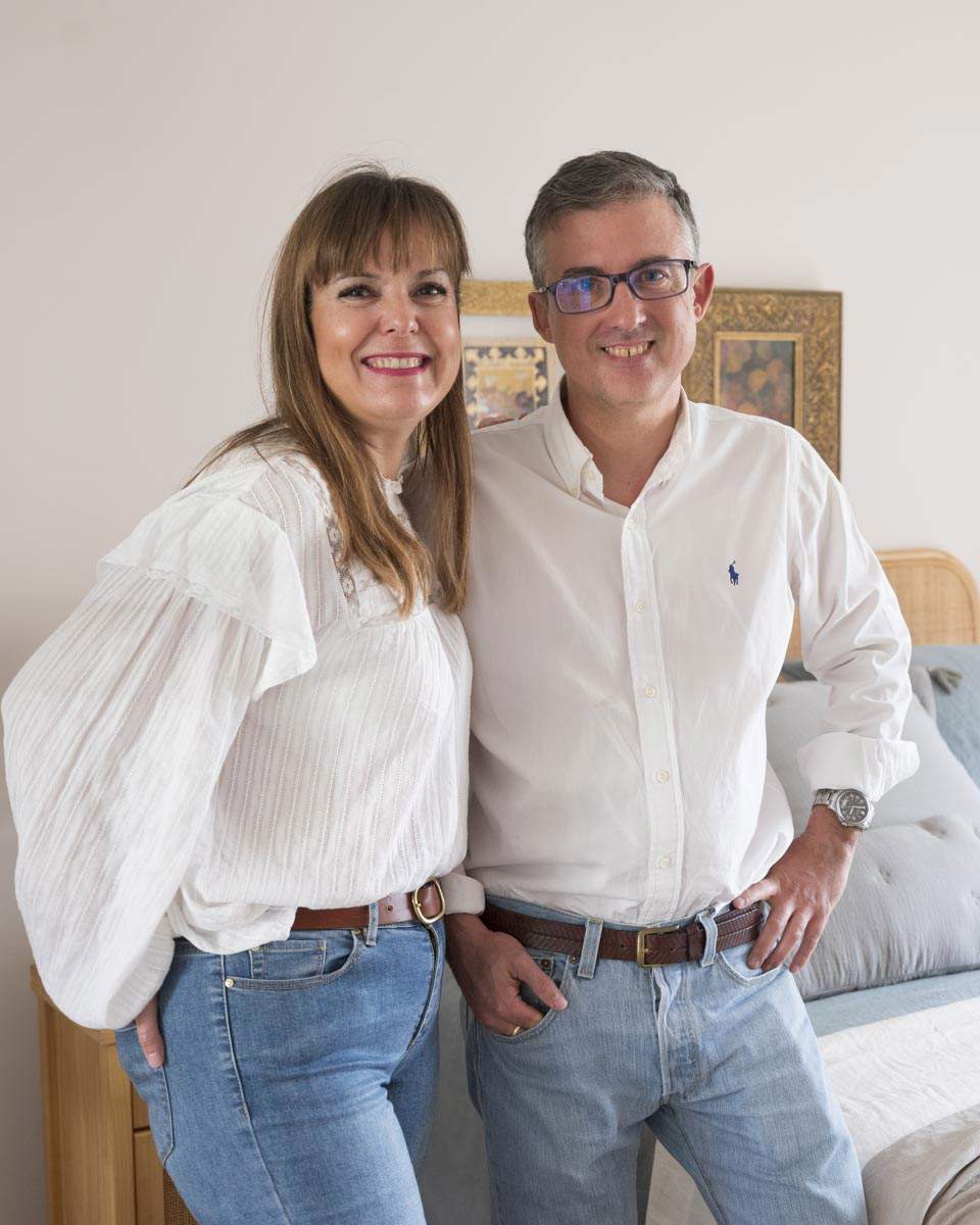 La lectora Gemma Gutiérrez y su marido José Antonio.