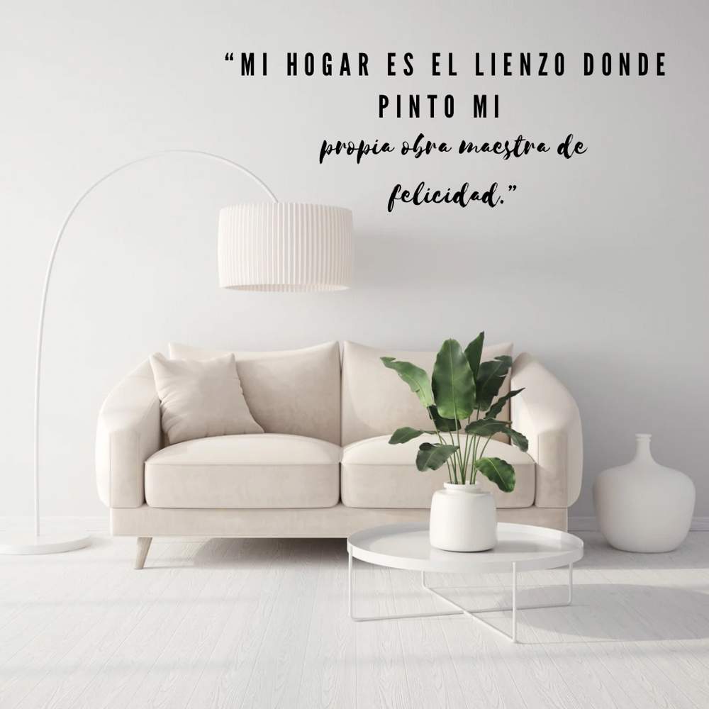 Frases positivas en casa