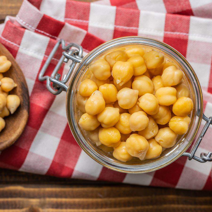 Garbanzos bote.