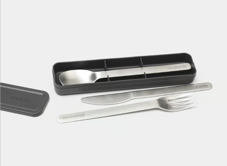 Set de 3 cubiertos Make & Take (cuchillo, tenedor y cuchara) brabantia